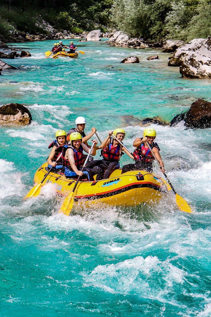 Whitewater rafting in Slovenia, on the emerald Soca River (1)